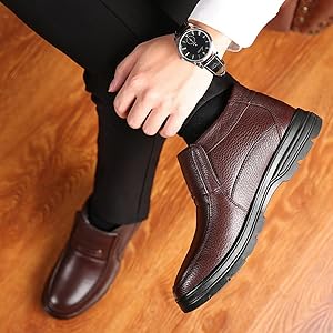 Amazon | [Qunqene] ビジネスシューズ ブーツ メンズ スノーブーツ 本